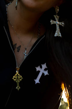 FAITH OVER FEAR 2CROSS HOODIE (Onyx Shadow)