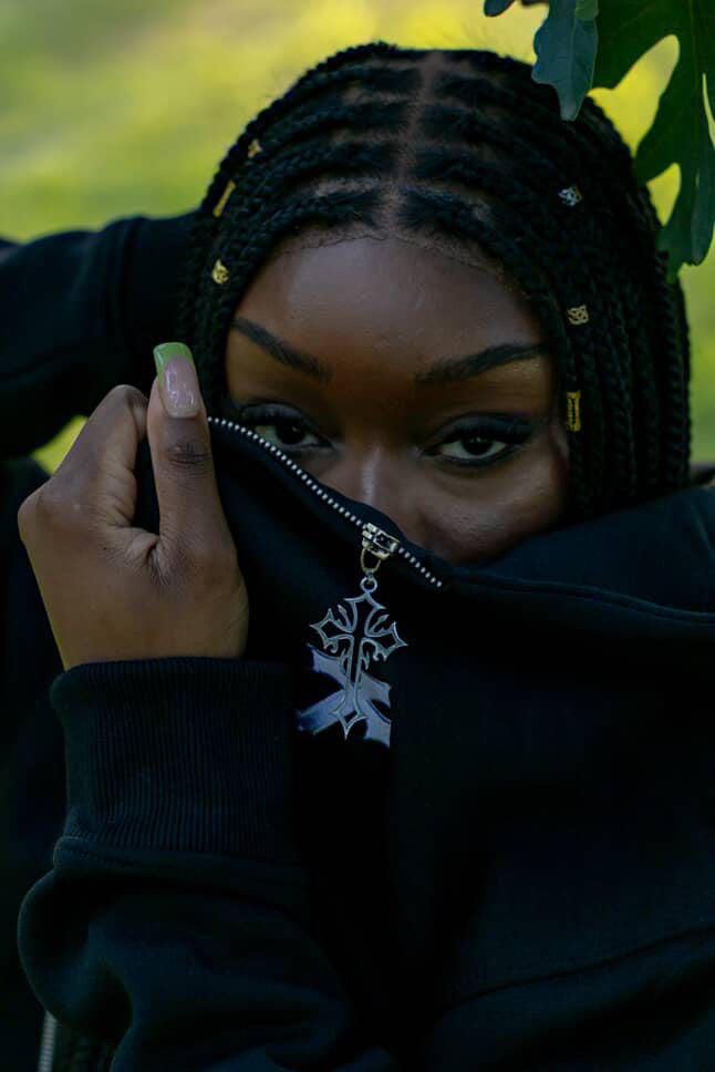 FAITH OVER FEAR 2CROSS HOODIE (Onyx Shadow)